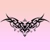 Tatuaje Adhesivo Súcubo Pecho Femenino Parte Inferior del Cuerpo Tatuaje Adhesivo Suministros Sexuales Impermeable Amor Mariposa Tatuaje Adhesivo para el Cabello
