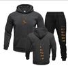 Nuevo conjunto deportivo de dos piezas con sudadera con capucha para hombre y mujer, traje, tendencia de moda, sudadera deportiva hip hop