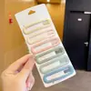 Pinzas para el cabello infantiles de moda con forma de estrella, versátiles y no dañan el cabello, juego de pasadores para arreglar mechones sueltos y flequillo, accesorios para el cabello para niñas