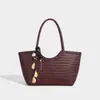 Bolso Tejido de Gran Capacidad para el Trabajo Diario de Mujer 2025 Nuevo Bolso Tipo Cesta de Verduras de Alta Gama Bolso Tote de Moda Versátil