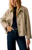 Amazon Tallas Grandes Comercio Exterior Transfronterizo Ropa de Mujer Chaqueta Estilo Europeo y Americano con Forro de Cuadros para Primavera y Otoño, Adecuada para Tallas Pequeñas