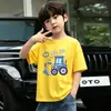 Camiseta de Verano Holgada de Algodón Puro de Manga Corta para Niños Ropa de Verano para Niños Nuevo Estilo 2026 Camiseta de Media Manga Guapa para Niños Ropa para Niños Camiseta de Hombre