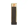 Isqueiro Eletrônico Wenzhou Long Strip Recarregável por USB, Acionamento por Puxar, Criativo, à Prova de Vento, Portátil, Silencioso