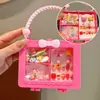 Caja de Regalo Pequeña Linda para Niños DIY Collar Hecho a Mano Set de Cuentas Caja Bolso de Mano Accesorios para Joyería Bolsa de Regalo Regalo para Bebé