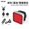 Luz trasera para bicicleta de montaña ESLNF impermeable con inducción inteligente de freno luz de advertencia para ciclismo nocturno equipo para ciclismo de carretera