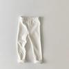Leggings casuales elásticos de algodón de color sólido ajustados de moda coreana para niños de primavera y otoño de 2022, 4 unidades