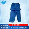 Puño de Hilo Protector Ropa de Aislamiento Falda Pantalones de Inspección Transpirable Color Azul PP a Prueba de Polvo e Impermeables Pantalones Quirúrgicos