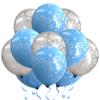 Venta caliente transfronteriza, globo de látex con copos de nieve navideños de 12 pulgadas, globo decorativo para fiesta navideña y carnaval.