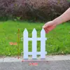 Valla de Plástico, Valla de Jardinería, Valla Blanca y Marrón, Valla para Patio y Parque, Valla para Proyecto de Embellecimiento Comunitario, Transfronterizo