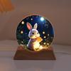 Luz de Noche de Astronauta con Impresión a Color Transfronteriza Cielo Estrellado Lámpara de Atmósfera Luminosa de Cristal Lámpara de Mesa para Dormitorio Atmósfera Regalo de Cumpleaños