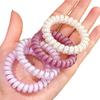 Anillo para el cabello con línea telefónica de color estilo coreano, accesorio para el cabello de alta gama, cuerda elástica para el cabello con dopamina para mujeres.