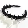 Diadema de Moda Estilo Coreano Lujo Ligero Envuelto en Pedrería Diadema de Malla Brillante de Gama Alta con Dientes para Salir y Accesorios Firmes para el Cabello