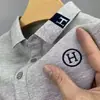 Camisa Polo para Hombre Verano Casual Nuevo Estilo Bordado Cuello Campana Moda Holgada Manga Corta Camiseta con Bordado Versátil Moderna
