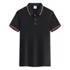 Camisa Polo de Algodón con Iones de Hielo de Secado Rápido, Manga Corta, Cuello de Solapa, Camisa Cultural de Trabajo, Uniforme para Grupo, Camiseta Bordada con Logo Impreso