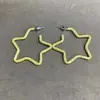 Brincos Azuis de Estrela Vazada para Mulheres Simples Sensação de Alto Padrão Rosto Quadrado e Redondo Temperamento Ear Cuffs Novo Estilo 2026 Acessórios de Brincos de Personalidade
