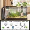 Kuo Ting Hogar Nuevo Acuario Pecera Escritorio Ecológico Plástico Transparente Sala de Estar Paisaje Pequeño y Mediano Personas Perezosas Cambiar Agua
