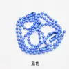 Accesorios DIY al por mayor en stock Cadena de cuentas para etiquetas de 2,4 mm de colores caramelo Cadena Guka pintada de colores Exclusivamente para suministro transfronterizo