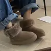 Botas de Neve Integradas de Pele de Ovelha Cross-Border Sanpo, Botas de Equitação com Solado Grosso, Sapatos Femininos de Algodão de Cano Alto Espessados, Botas Femininas Longas