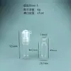 Botella de Perfume Tipo Gancho de 30 ml Botella con Atomizador Redonda de Fondo Pet Botella Pulverizadora Portátil para Dispensar Agua Cosmética