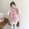 Chaleco Acolchado para Niña Otoño e Invierno 2026 Nuevo Estilo Chaleco de Algodón Plumón Infantil Ropa Exterior Dulce Bebé Top Cálido