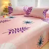 Conjunto de Tres Piezas de Seda Helada con Dibujos para Verano, Sábanas Refrigerantes Individuales/Dobles para el Hogar, Lavable a Máquina, Colchoneta Refrigerante para Dormitorio de Estudiantes con Aire Acondicionado