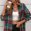 Camisa a Cuadros Casual Holgada Retro Nueva de Primavera y Otoño 2025 Amazon Transfronteriza Europea y Americana