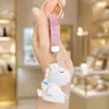 Llavero de Unicornio de Lana y Resina con Pedrería Creativa Colgante para Bolso Estilo Ins Llavero de Coche Transfronterizo