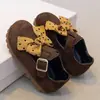 Zapatos Planos de Cuero Pequeños de Lunares a la Moda Mori-kei con Lazo Sencillo Estilo Princesa Lolita para Niñas con Adorno de Encaje Suela Suave