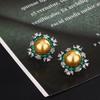 Nuevo Conjunto de Collar, Aretes y Anillo de Perlas de Huayoumei Jewelry, Joyería de Perlas de Moda de Alta Gama para Mujer, Elegante al por Mayor