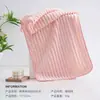 Toalha de fleece coral para meninas, disco de limpeza facial, para banho, espessa, para secar cabelo, absorvente, sem fiapos, uso doméstico, não é toalha de rosto 100% algodão
