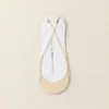 Calcetines para Zapatos de Tacón para Mujer, Calcetines de Algodón Finos de Verano de Corte Bajo para Media Planta, Calcetines con Correa Invisible, Calcetines Cortos sin Talón para Mujer