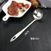 Filtro casero para quitar aceite de sopa Cuchara de acero inoxidable para filtrar aceite Cuchara separadora de aceite de cocina Cuchara con fugas de aceite para sopa Cuchara separadora
