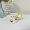 Estilo Ins Novo Estilo Coreano Alto Valor de Cor Caneca Cerâmica Xícara de Café Coração de Menina Desenho Animado Fofo Copo de Água Copo de Leite