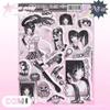 [Super completo] nuevos stickers domi bolsa de producto nuevo de 7 meses personaje de medio cuerpo stickers de forma especial bolsa de papel stickers de chica popular de ins