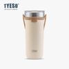 Tyeso Taza de Café Taza de Hielo Acero Inoxidable 304 Aislada de Doble Capa Taza de Agua Portátil para Coche Silicona Café