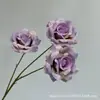 Vendas Diretas Transfronteiriças Flor Artificial Rosa Mocha Flor Artificial para Amantes de Cappuccino Conjunto de Flores Artificiais para Casamento Material de Flor para Decoração
