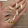 Al por mayor 7*28 8*21mm gota de agua acrílico fondo plano taladro de costura a mano diy vestido accesorios de boda Pedrería
