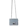 Bolso de mujer 2023 nuevo diseño de nicho mini bandolera pequeño bolso cuadrado moda versátil diamante a cuadros denim bolso de cadena