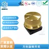 Panela Elétrica de Cozinha Szp Push Square 3 Velocidades Interruptor Rotativo A4F03 Sem Alça com Botão Interruptor de Alumínio Dourado Sólido