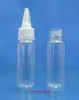 Garrafa PET de 15ml com tampa de bico fino transparente, garrafa de cola, garrafa para líquido de cuidados com o cabelo