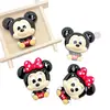 Accesorios de Resina de Dibujos Animados Nini Qiqi Estuche de Teléfono Diy Clip para el Cabello de Gel de Crema Joyería Pegatina para Refrigerador Llavero Material
