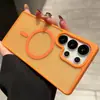 Funda magnética para teléfono adecuada para Samsung Galaxy A57 A36 Acabado mate tipo piel S26 Cubierta protectora dos en uno Anti-huellas dactilares