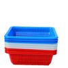 Cesta de Plástico Cuadrada con Pantalla Cesta de Almacenamiento Cesta de Almacenamiento de Plástico para Refrigerador Cesta de Distribución Cesta de Distribución Cesta de Plástico con Drenaje