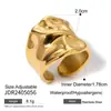 [Estrictamente Seleccionado y Especialmente Proporcionado] Anillo de Perla de Acero Inoxidable Anillo Exagerado de Alta Gama Anillo Europeo y Americano Joyería de Acero de Titanio Transfronterizo