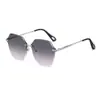 Óculos de Sol Maquiagem Beleza Simples Estilo TikTok Sem Aro Óculos de Sol Fashion Anti-UV Óculos de Sol Elegantes para Homens e Mulheres