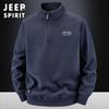 Jeep Spirit Novo Top de Lã de Inverno Pulôver Masculino Moletom Quente Gola Alta Lã Roupa Masculina 2515