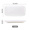 Blanco Puro Phnom Penh Cerámica Jabonera para Toalla Jabonera Ovalada Rectangular Soporte para Toalla Hogar Bandeja para Toalla Húmeda