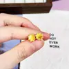 Aretes de Mariposa Escama de Dragón Brillantes Color Arena Dorada Estrella de Cinco Puntas Mismo Estilo Tienda de Oro Diseño de Múltiples Aretes Joyería de Lujo Ligero Venta al por Mayor