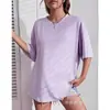 Camiseta de Algodón Puro Manga Corta Cuello Redondo Color Sólido Camiseta Lisa para Hombres y Mujeres, Top Casual Estilo Pareja, Especial Transfronterizo de Exportación