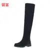 Liu Fu 2026 Outono/Inverno Novos Botas Acima do Joelho Tamanho Grande de Comércio Exterior WISH Amazon Botas Longas de Couro Femininas Europeias Americanas